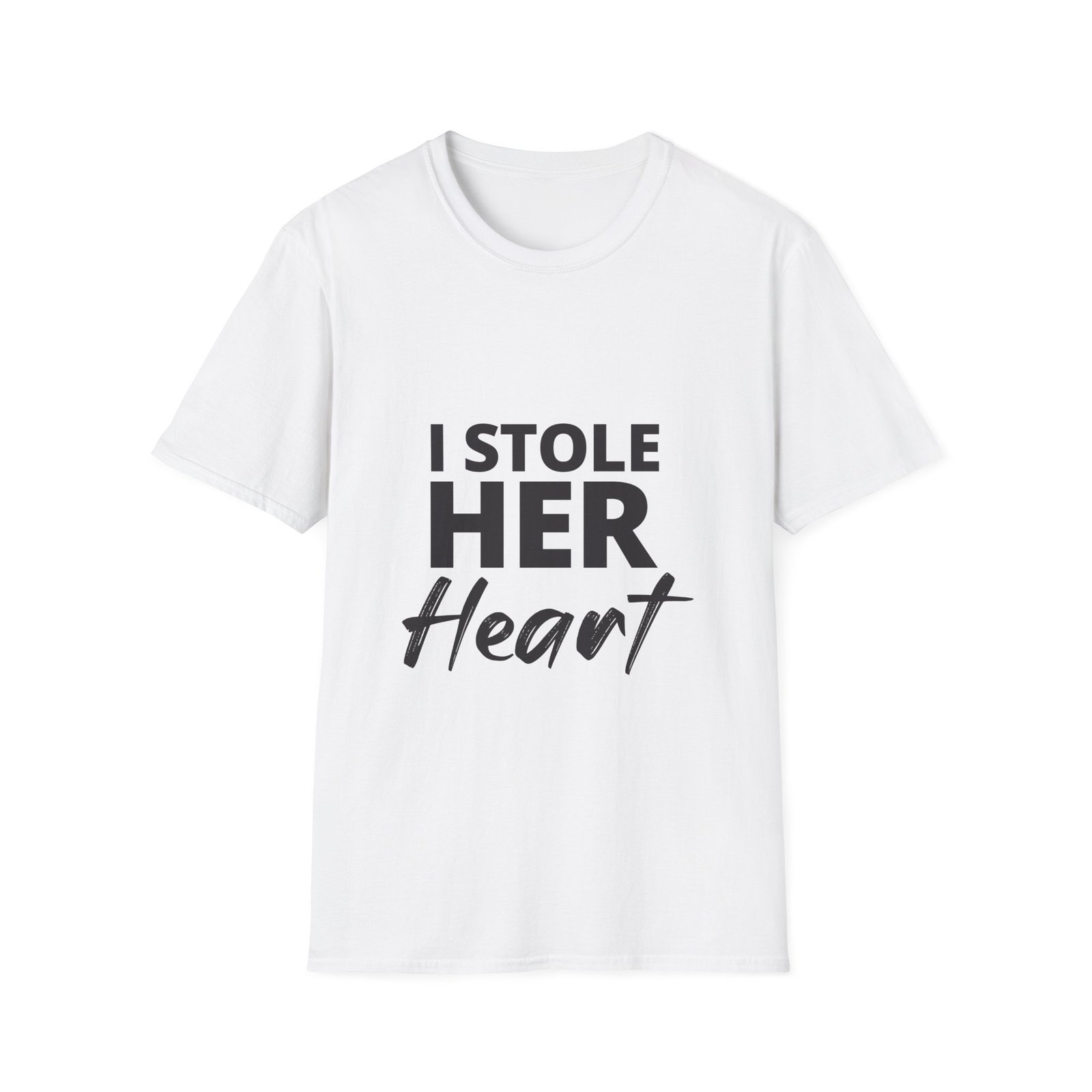 Matching Soft Tee for Him - I Stole Her Heart